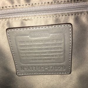 Leather authentic coach bag